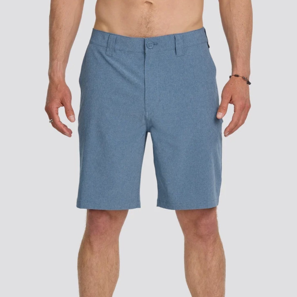 Quiksilver Union Heather 20” Amphibian Hybrid Shorts Copen Blue SIZE 38